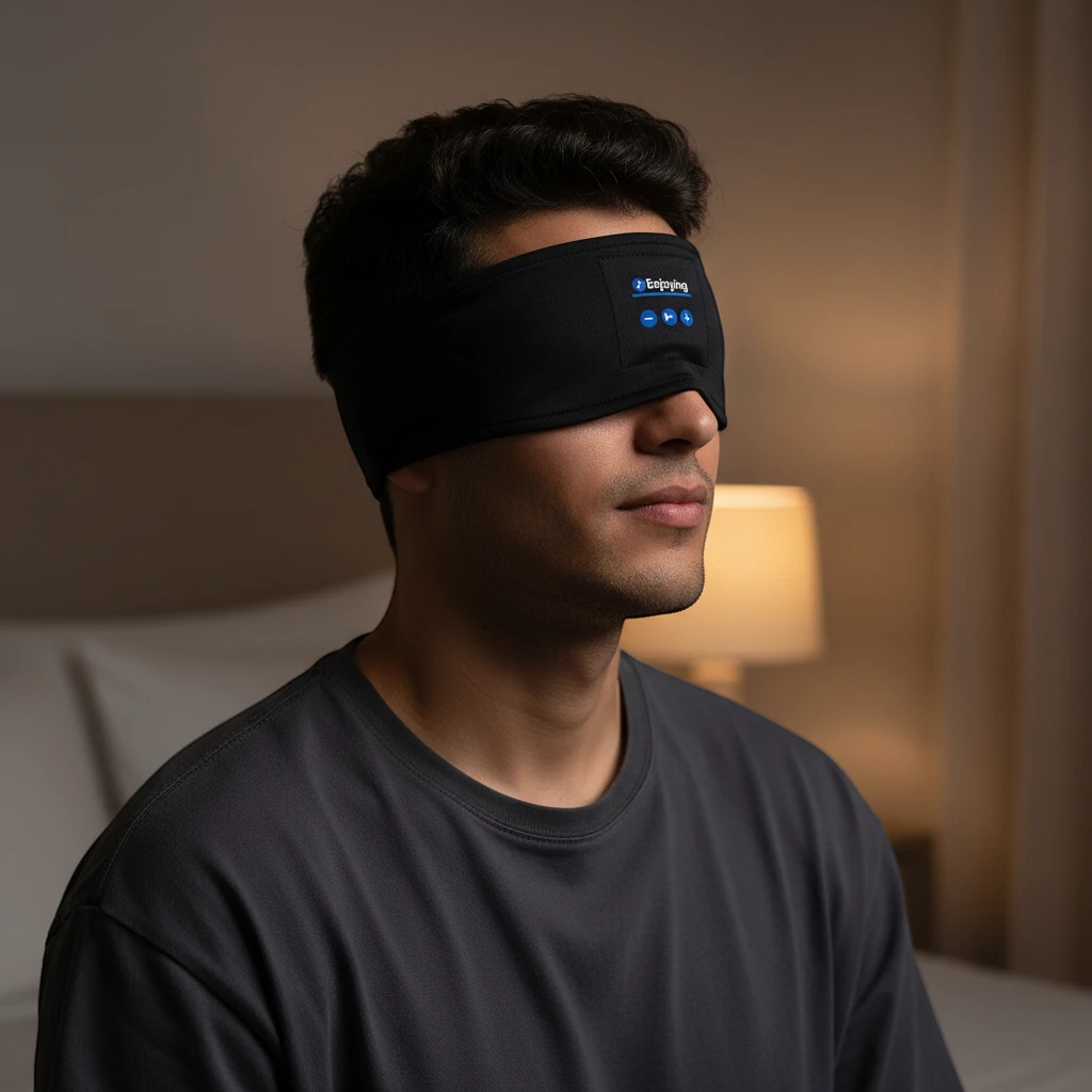 Masque de sommeil Deskium porté